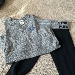 Pink top and bottom set